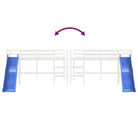 Hoogslaper voor kinderen van massief grenenhout met stabiliteit - Bedden & bedframes