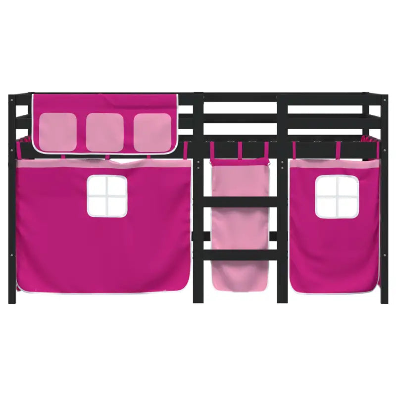 Hoogslaper voor kinderen van massief grenenhout met stabiliteit - Bedden & bedframes