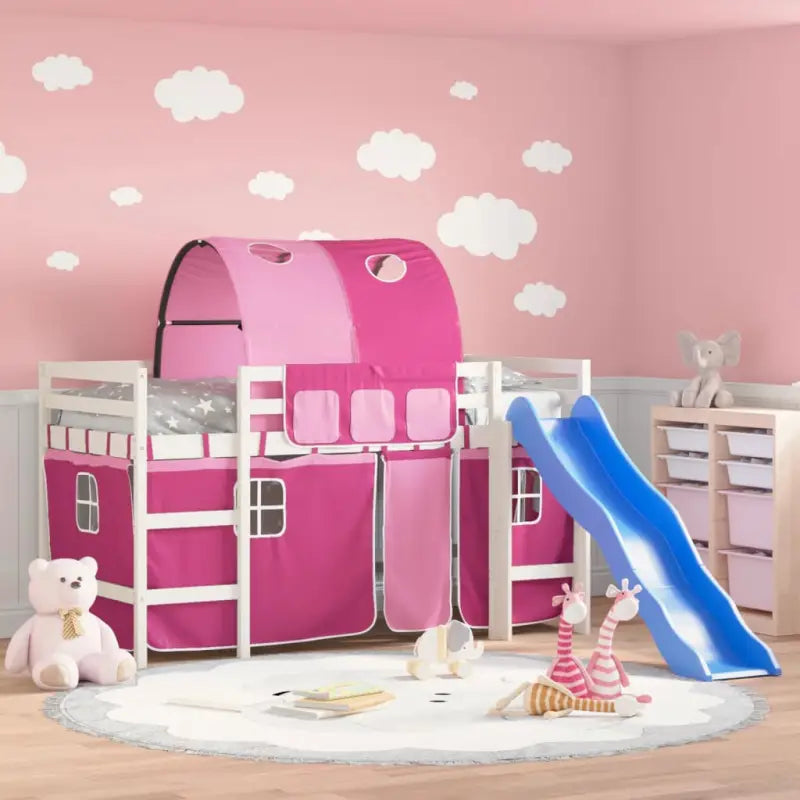 Hoogslaper voor kinderen van massief grenenhout voor ruimte en plezier - Bedden & bedframes