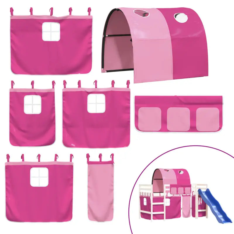 Hoogslaper voor kinderen van massief grenenhout voor ruimte en plezier - Bedden & bedframes