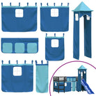 Hoogslaper voor kinderen van massief grenenhout voor ruimtebesparing - Bedden & bedframes