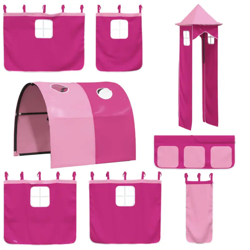 Hoogslaper voor kinderen van massief grenenhout voor ruimtebesparing - Bedden & bedframes