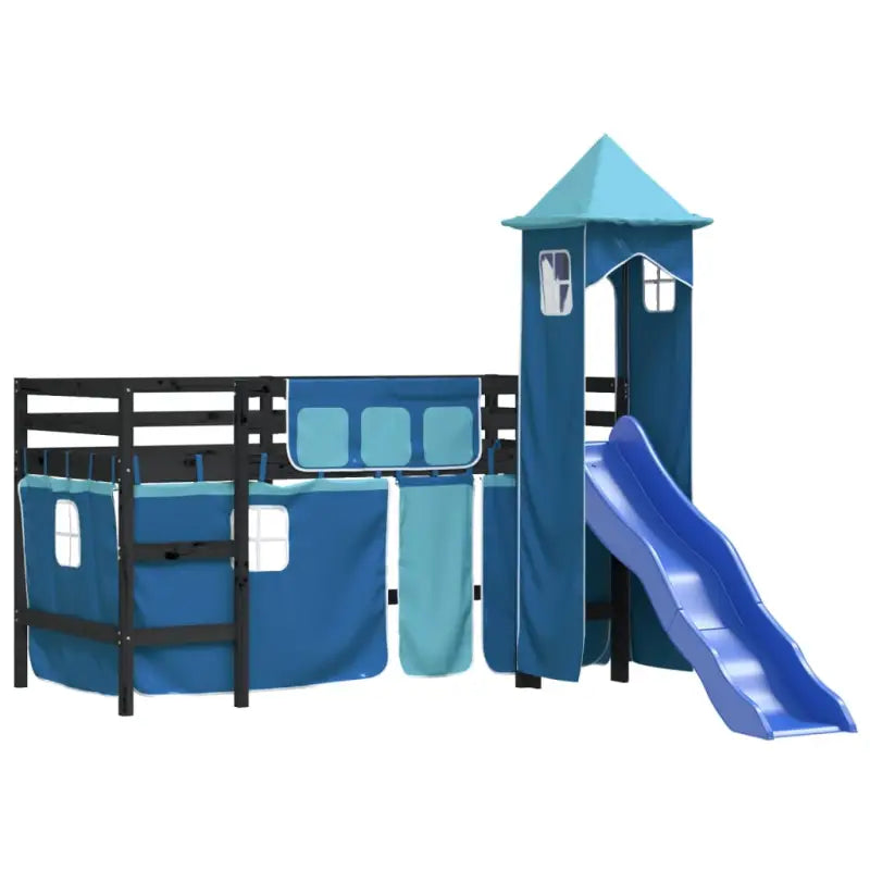 Hoogslaper voor kinderen van massief grenenhout voor ruimtebesparing - Bedden & bedframes