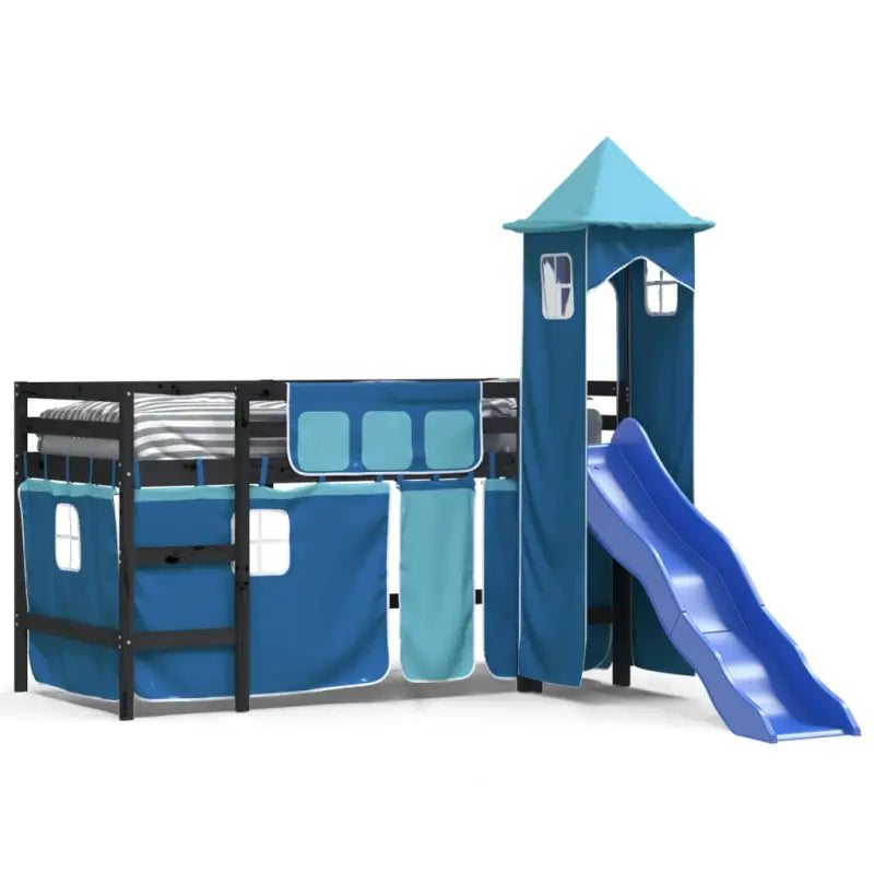 Hoogslaper voor kinderen van massief grenenhout voor ruimtebesparing - Bedden & bedframes