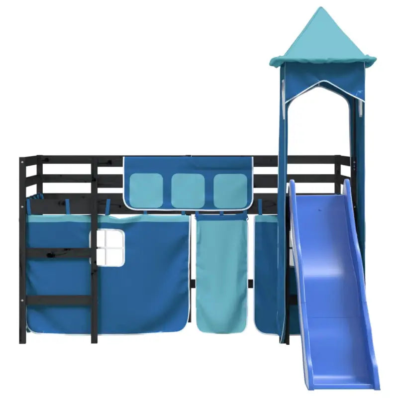 Hoogslaper voor kinderen van massief grenenhout voor ruimtebesparing - Bedden & bedframes