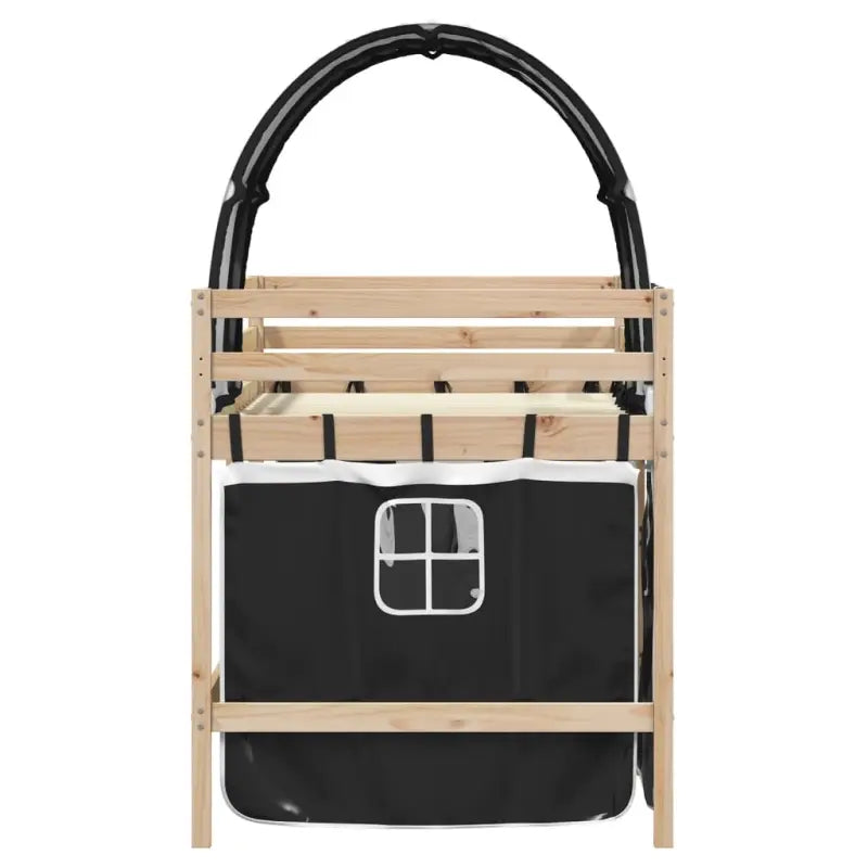 Hoogslaper voor kinderen van massief grenenhout stabiel en ruimtebesparend - Bedden & bedframes