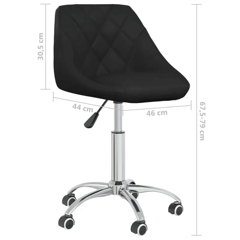 Hoogte verstelbare draaibare bureaustoel met trendy design en kunstleer - Bureaustoelen