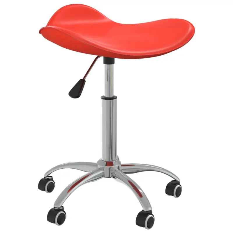 Hoogte verstelbare draaibare eetkamerstoel met eigentijds design - Rood / 1 - Eetkamerstoelen