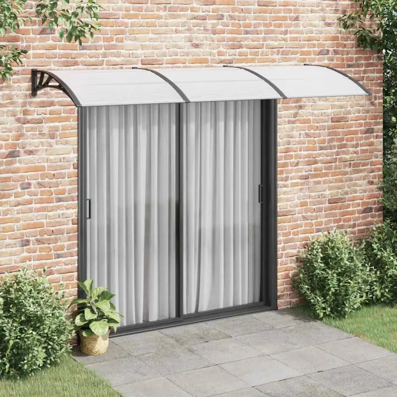 Hoogwaardige deurluifel voor eenvoudige installatie en bescherming tegen weer - Transparant en zwart / 300 x 100 cm / 1