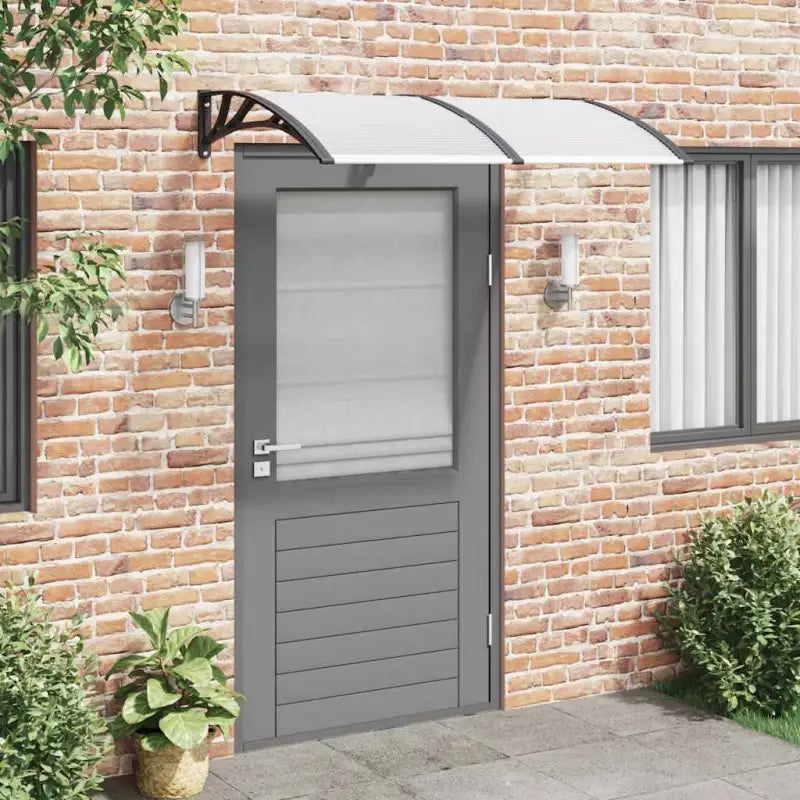 Hoogwaardige deurluifel voor eenvoudige installatie en bescherming tegen weer - Transparant en zwart / 150 x 100 cm / 1