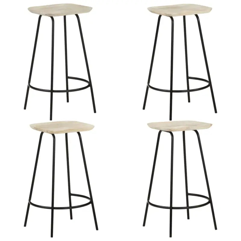 Houten barkrukken van massief mangohout voor gezellige momenten - Barkrukken