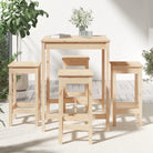 Houten barset van massief grenenhout voor tuin en terras - Tuinsets