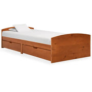 Houten bedframe met lades van massief grenenhout inclusief levering - Bedden & bedframes