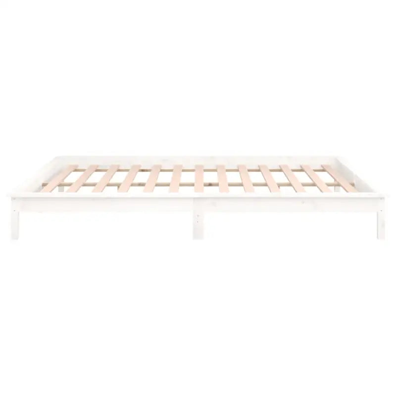 Houten bedframe met LED-verlichting van massief grenenhout - Bedden & bedframes