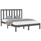 Houten bedframe met tijdloos ontwerp en massief grenenhout - Bedden & bedframes