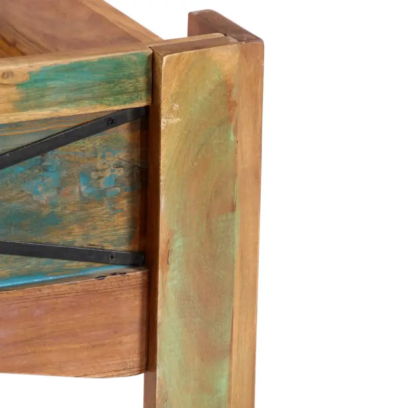 Houten bedframe met vintage charme van massief gerecycled hout - Bedden & bedframes