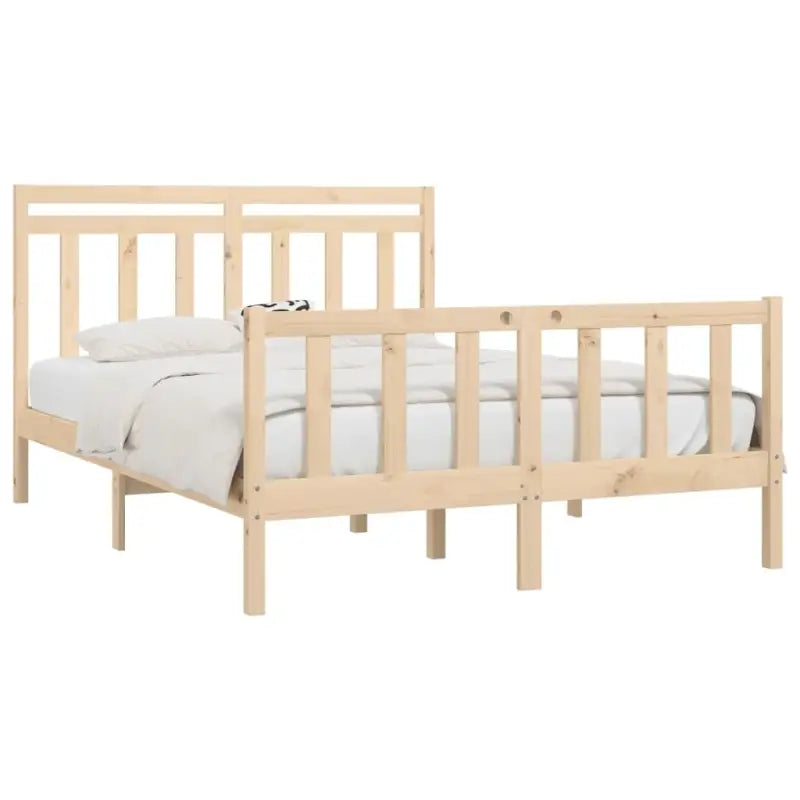 Houten bedframe van massief grenenhout inclusief levering - Bedden & bedframes