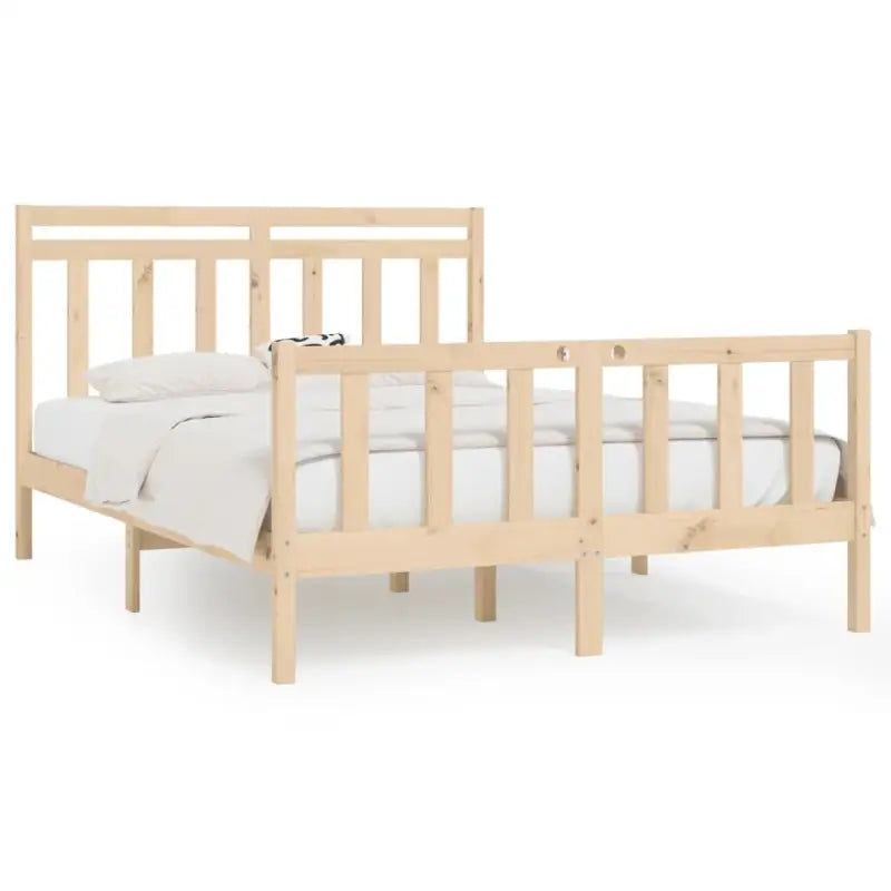 Houten bedframe van massief grenenhout inclusief levering - Bedden & bedframes