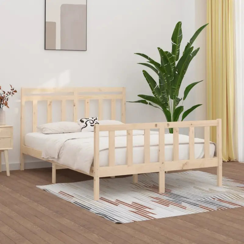 Houten bedframe van massief grenenhout inclusief levering - Bedden & bedframes