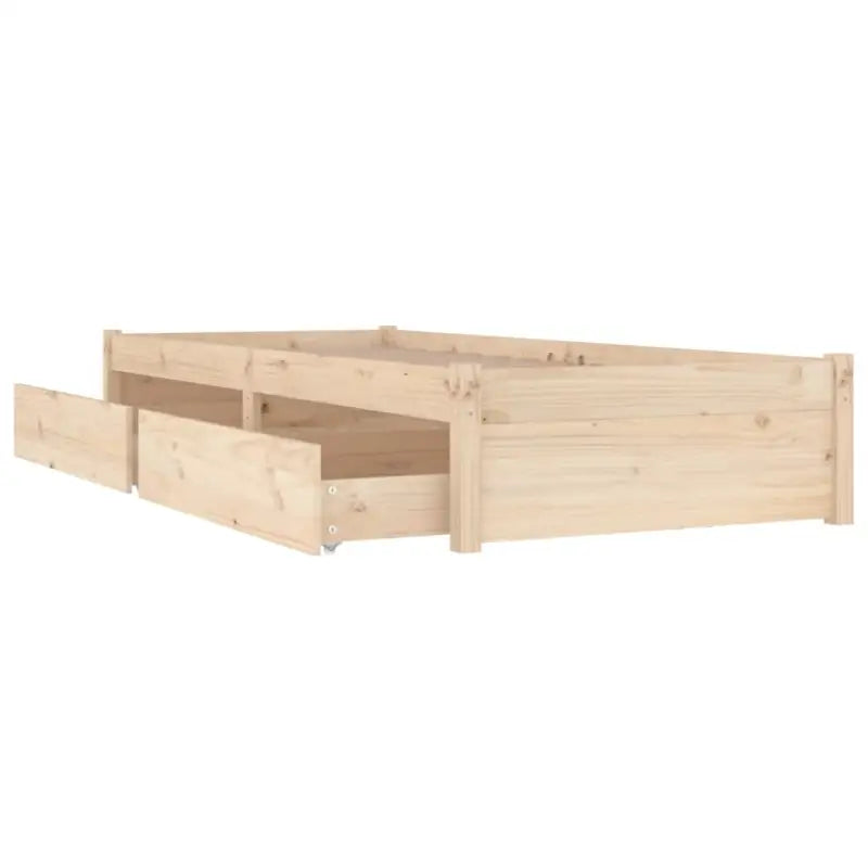 Houten bedframe van massief grenenhout met levering bevat - Bedden & bedframes