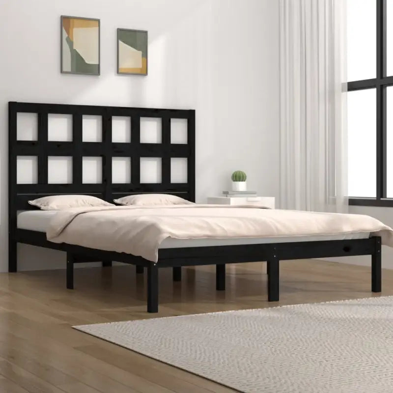 Houten bedframe van massief grenenhout met levering bevat - Bedden & bedframes