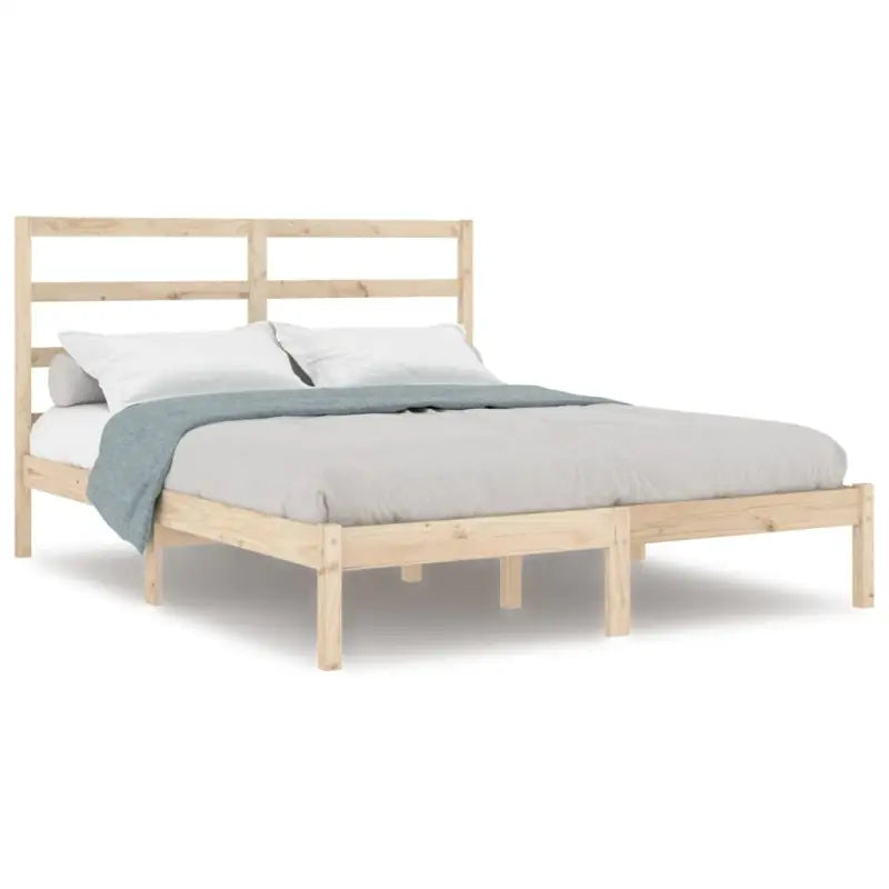 Houten bedframe van massief grenenhout met levering bevat - Bedden & bedframes