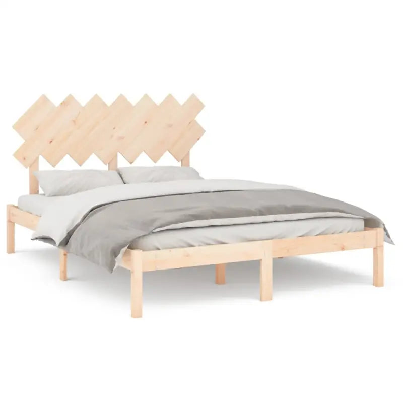 Houten bedframe van massief grenenhout met levering bevat - Bedden & bedframes