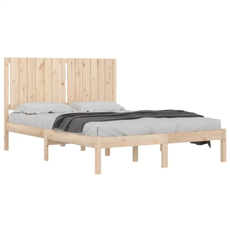 Houten bedframe van massief grenenhout met levering bevat - Bedden & bedframes
