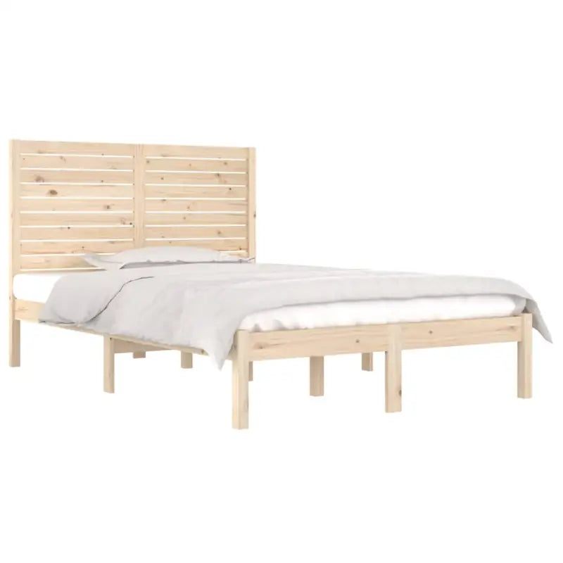 Houten bedframe van massief grenenhout met tijdloos ontwerp - Bedden & bedframes