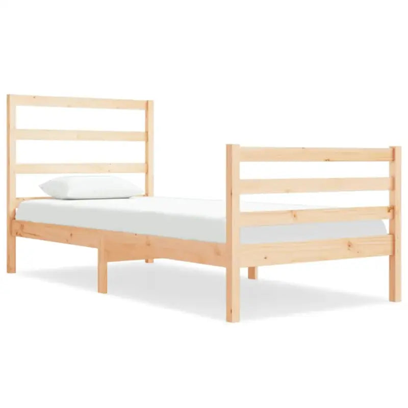 Houten bedframe van massief grenenhout met tijdloos ontwerp - Bedden & bedframes