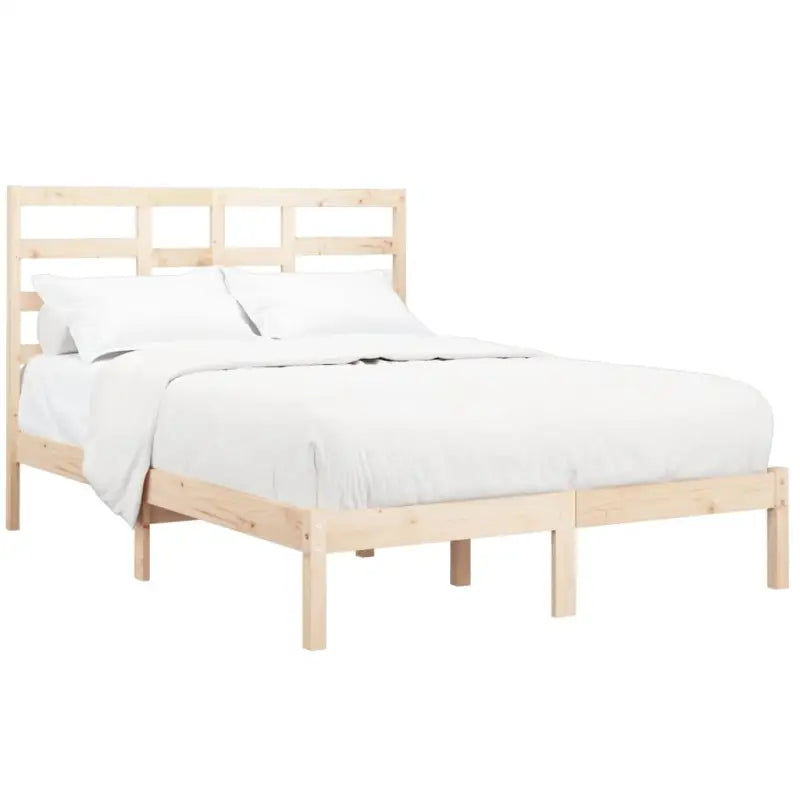 Houten bedframe van massief grenenhout voor een moderne slaapkamer - Bedden & bedframes