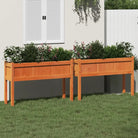Houten bloempotten en plantenbakken van massief douglashout - Bruingrenen / 2 - Bloempotten & plantenbakken