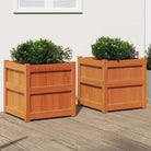 Houten bloempotten en plantenbakken van massief grenenhout - Bloempotten & plantenbakken
