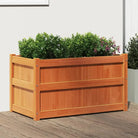 Houten bloempotten en plantenbakken van massief grenenhout - Bruin / 1 - Bloempotten & plantenbakken