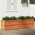 Houten bloempotten en plantenbakken van massief grenenhout - Bruin / 2 - Bloempotten & plantenbakken