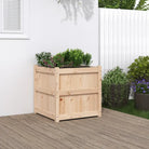 Houten bloempotten en plantenbakken van massief grenenhout - Natuurlijk grenenhout / 1 - Bloempotten & plantenbakken