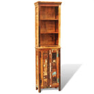Houten boekenkast in antieke stijl van massief gerecycled hout - Multikleur / 1 - Boekenkasten