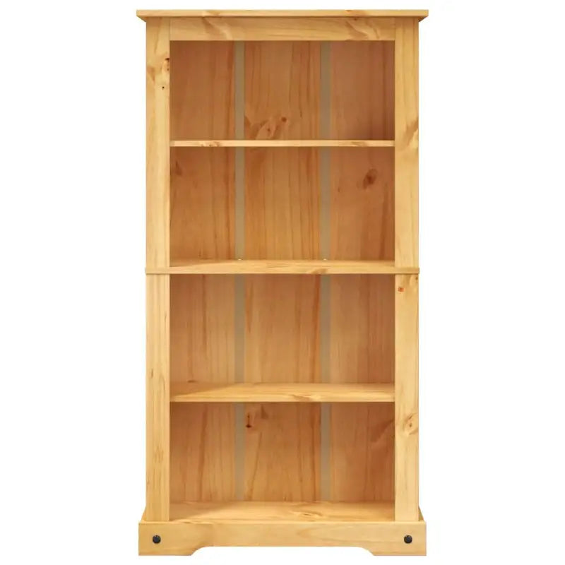 Houten boekenkast met Mexicaanse charme en rustieke uitstraling - Bruin / 1 / 150 cm - Boekenkasten