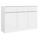 Houten Buffetkast van massief grenenhout met houten knoppen - Dressoirs & buffetkasten