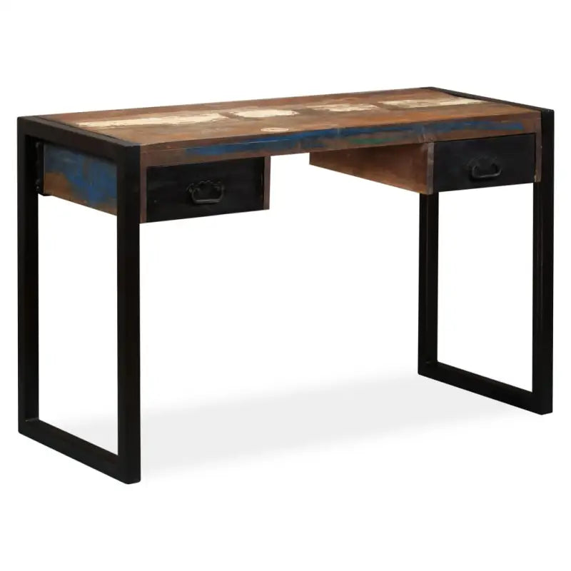 Houten bureau in industriële stijl van massief gerecycled hout - Bureaus