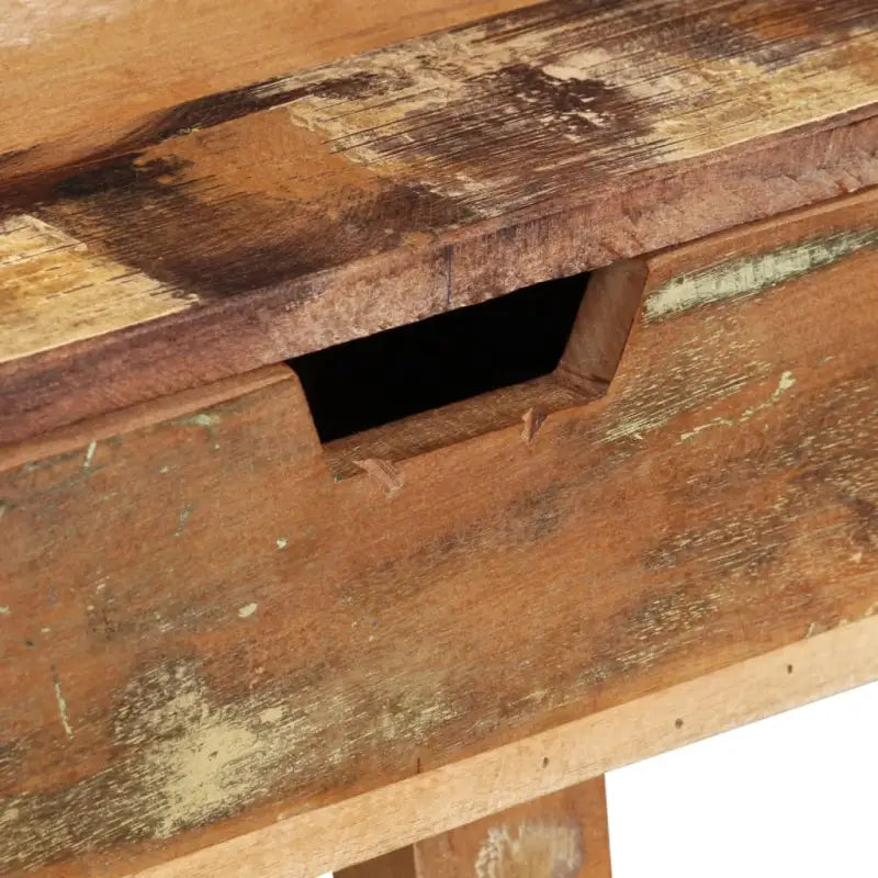 Houten bureau in vintage stijl van massief gerecycled hout - Bureaus