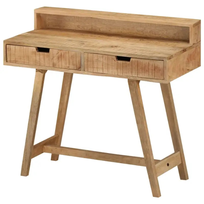 Houten bureau in vintage stijl van massief gerecycled hout - massief mangohout - Bureaus