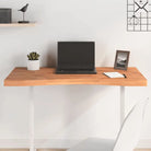 Houten bureaublad met massief beukenhout en afgeronde hoeken - Bruin / 100 x (45-50) x 4 cm - Onderdelen en accessoires