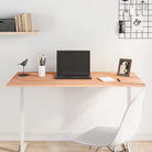 Houten bureaublad met massief beukenhout en afgeronde hoeken - Bruin / 110 x 60 x 1.5 cm - Onderdelen en accessoires