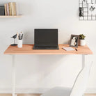 Houten bureaublad met massief beukenhout en afgeronde hoeken - Bruin / 100 x 50 x 1.5 cm - Onderdelen en accessoires