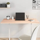 Houten bureaublad met massief beukenhout en afgeronde hoeken - Naturel / 110 x 60 x 2.5 cm - Onderdelen en accessoires