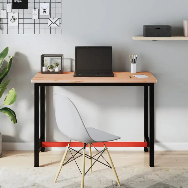 Houten bureaublad van massief beukenhout voor een natuurlijke sfeer - 115 x 55 x 2.5 cm / 1 - Tafelbladen