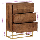 Houten cd en dvd kast van massief mangohout met tijdloze uitstraling - Cd- & dvd-kasten