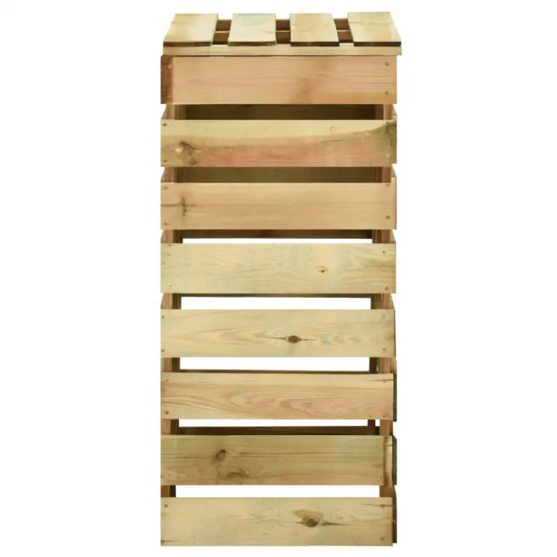 Houten Composbakken met Los deksel voor Goede Luchtcirculatie - Compostbakken