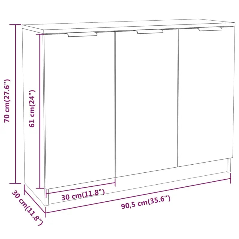Houten Dressoir met bewerkt hout en stevig blad voor moderne charme - Dressoirs & buffetkasten